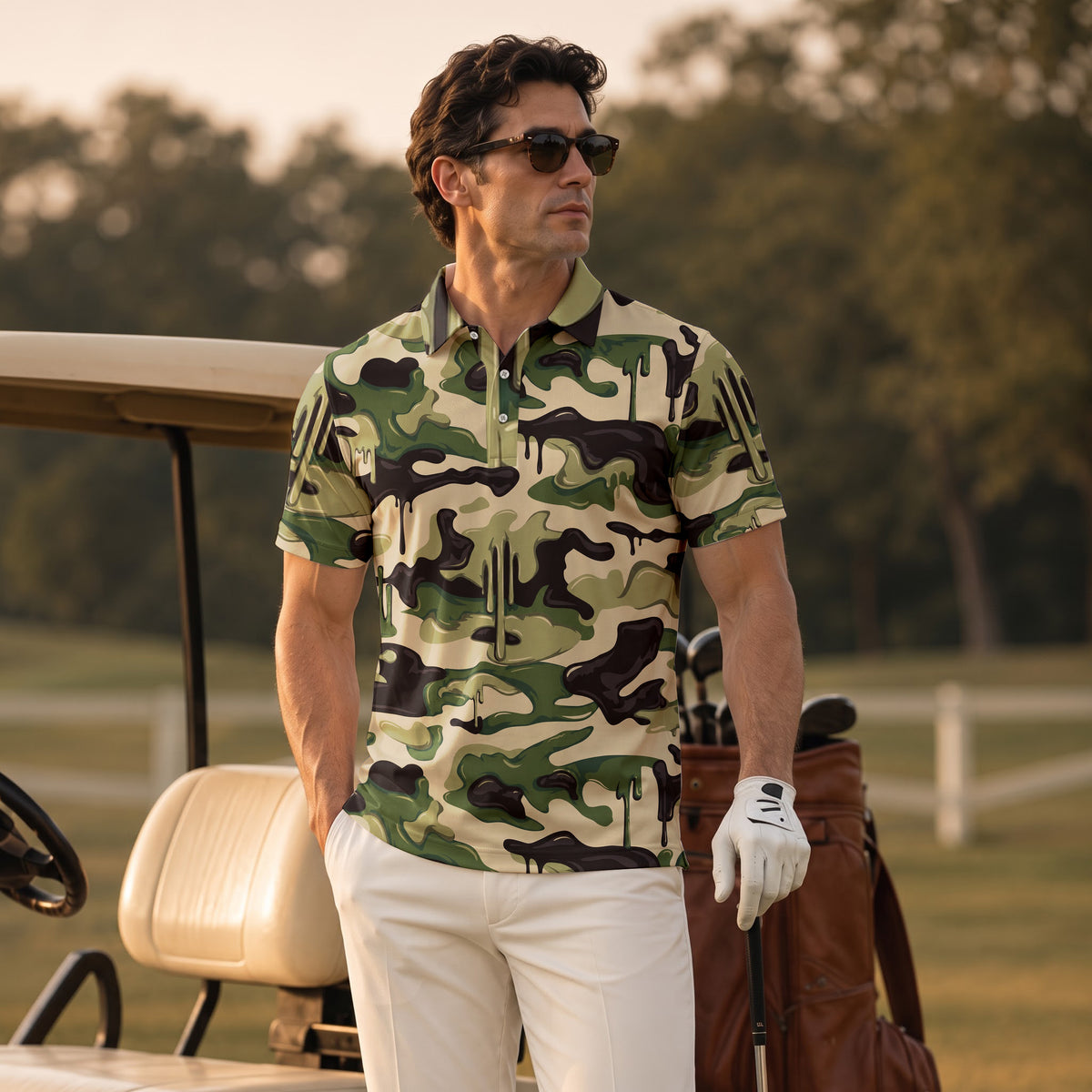 Camo Paint Men Polo Shirt