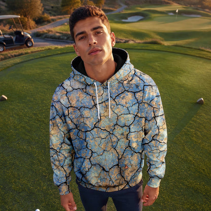 Surface Crack Men Hoodie