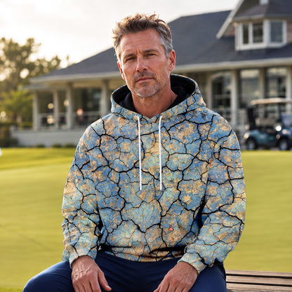Surface Crack Men Hoodie