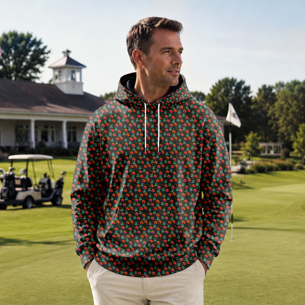 I Like Big Putts Orange Hoodie