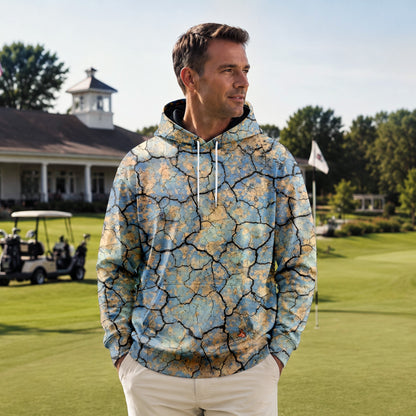 Surface Crack Men Hoodie