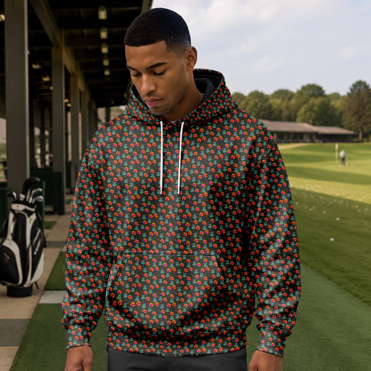 I Like Big Putts Orange Hoodie
