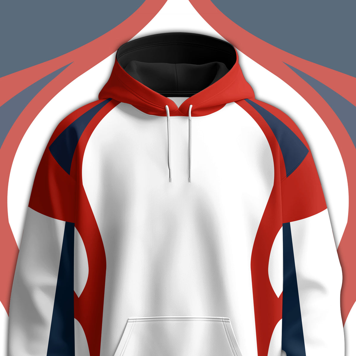 Red Blue White 2026 Men Hoodie