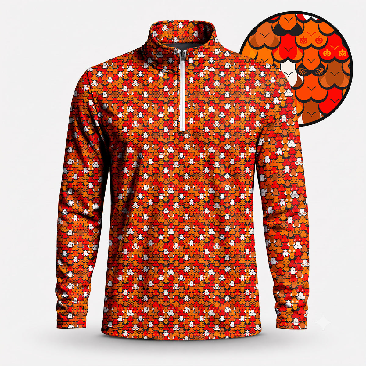 Halloween Secret Men Quarter-zip Pullover
