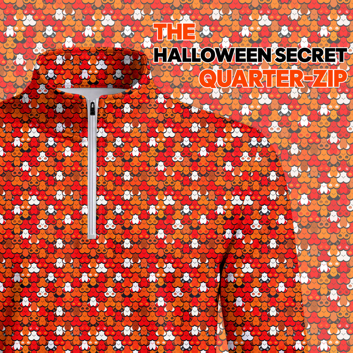 Halloween Secret Men Quarter-zip Pullover