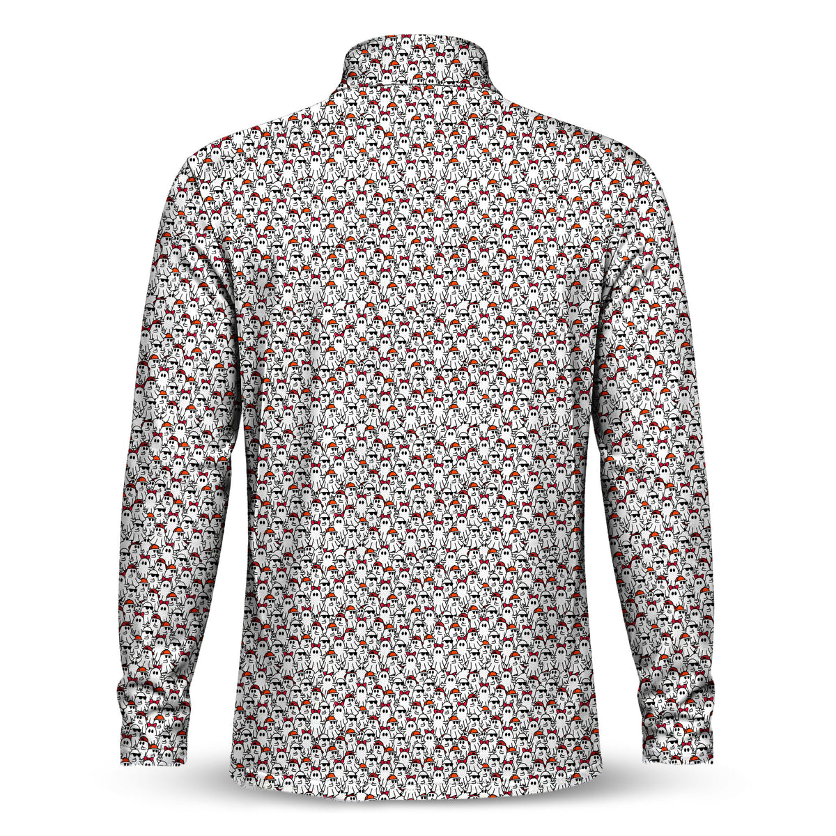 The Ghost Halloween Men Quarter-zip Pullover