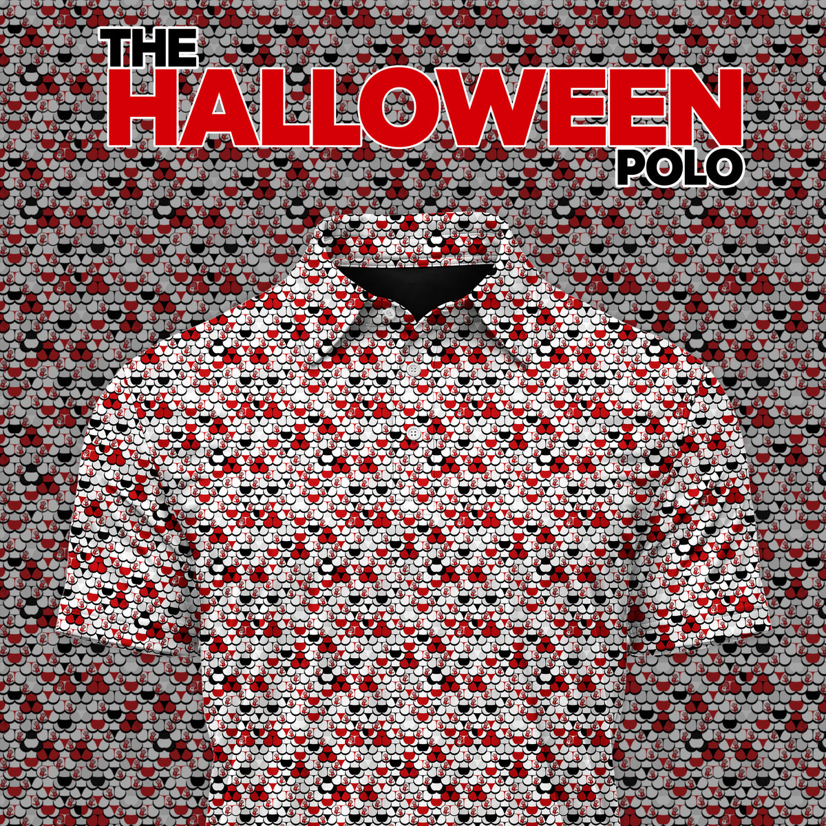 Halloween Bloody Hands Men Polo Shirt V2