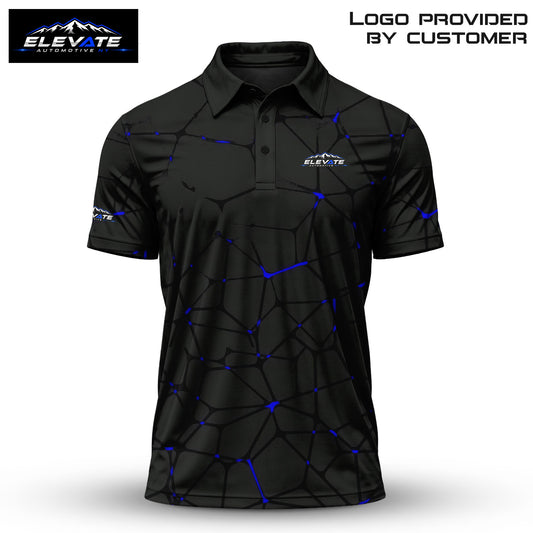 Dark Blue Elevate Men Polo Shirt