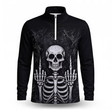Skeleton Finger Men Quarter-zip Pullover