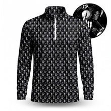 The Death Golf Pattern Men Quarter-zip Pullover