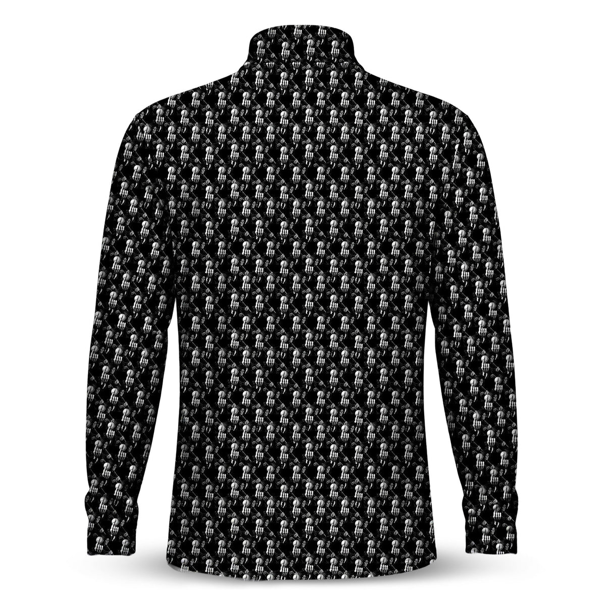 The Death Golf Pattern Men Quarter-zip Pullover