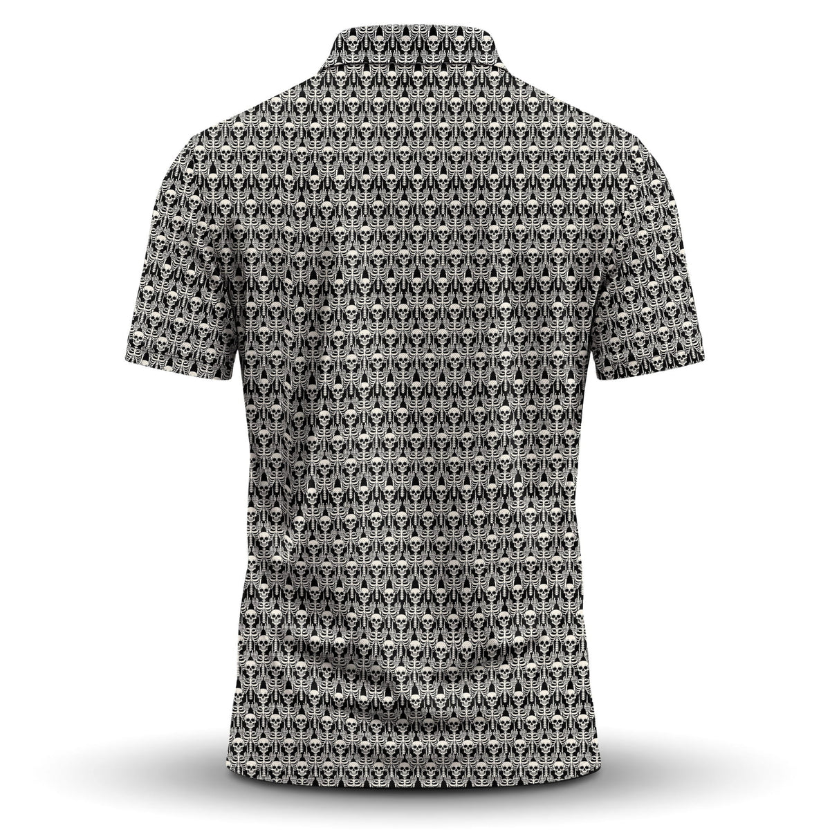 Skeleton Finger Pattern Men Polo Shirt