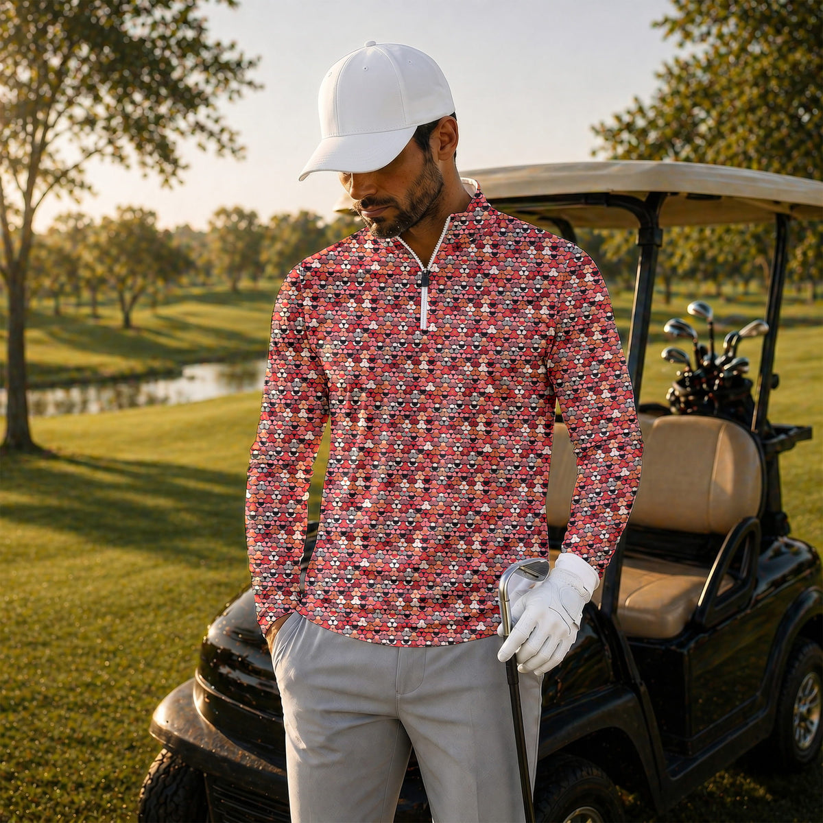 The Lace Men Quarter-zip Pullover