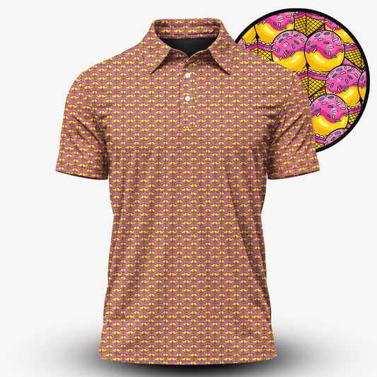 The Ice-cream Seamless Men Polo Shirt