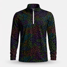 Black Color Men Quarter-zip Pullover
