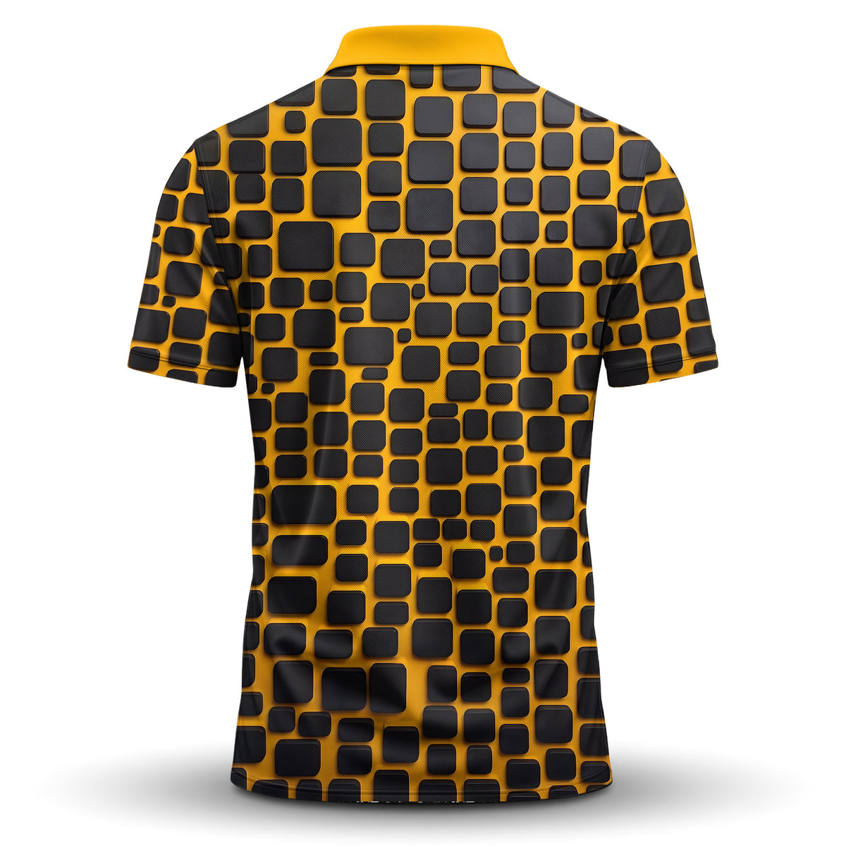 Yellow Black Cude Men Polo Shirt