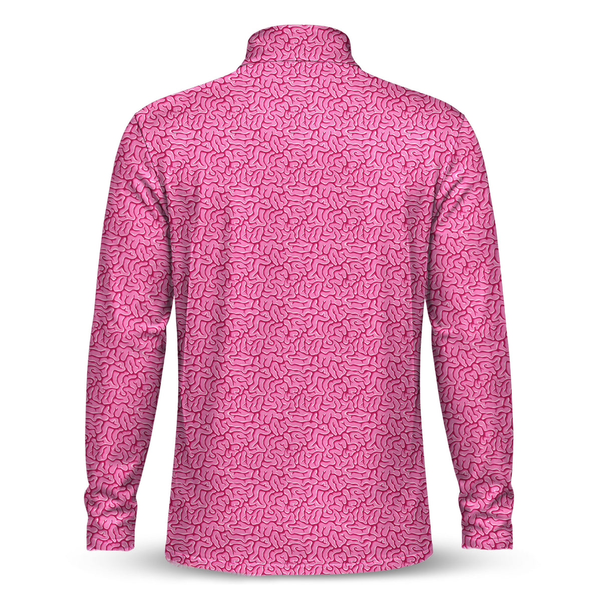 Brain Pattern Men Quarter-zip Pullover