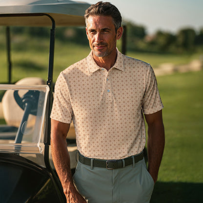 Brown Anchor Men Polo Shirt