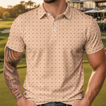 Brown Anchor Men Polo Shirt