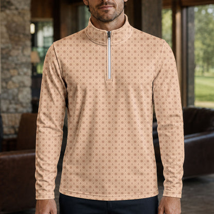Brown Anchor Men Quarter-zip Pullover