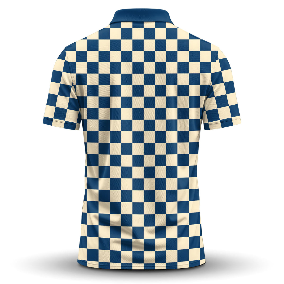 Blue Vanilla Caro Men Polo Shirt