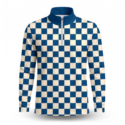 Blue Vanilla Caro Men Quarter-zip Pullover