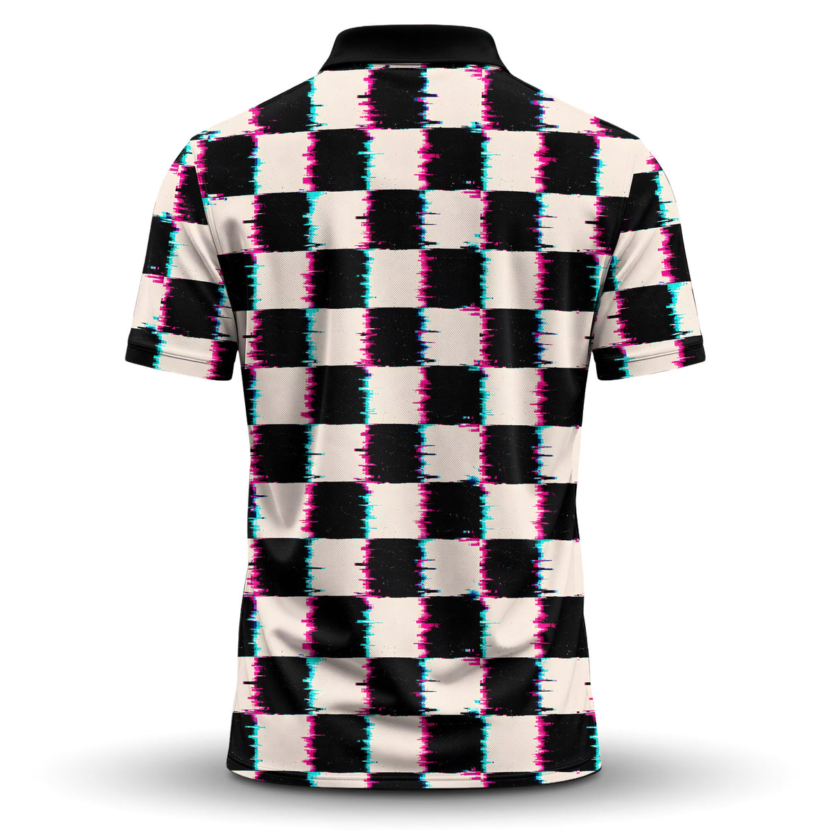 Drunk Caro Pattern Men Polo Shirt