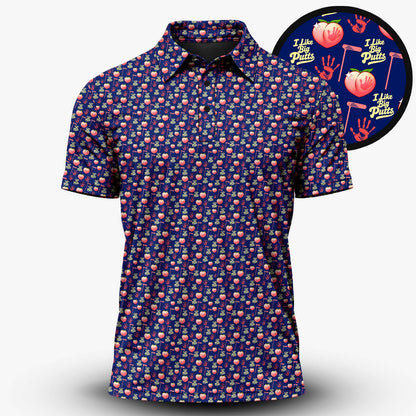 I Like Big Putts Pattern Men Polo Shirt