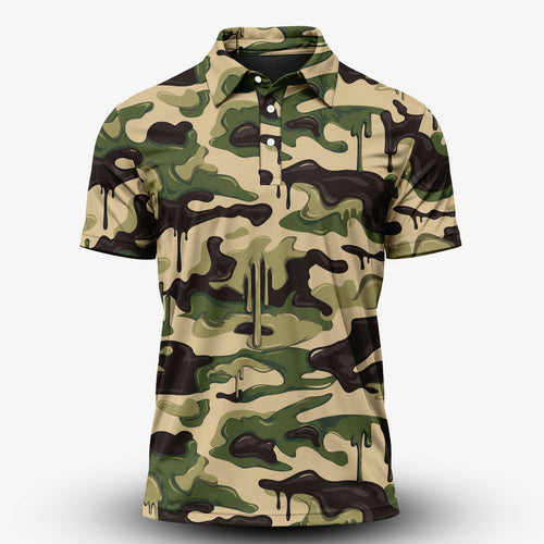 Camo Paint Men Polo Shirt