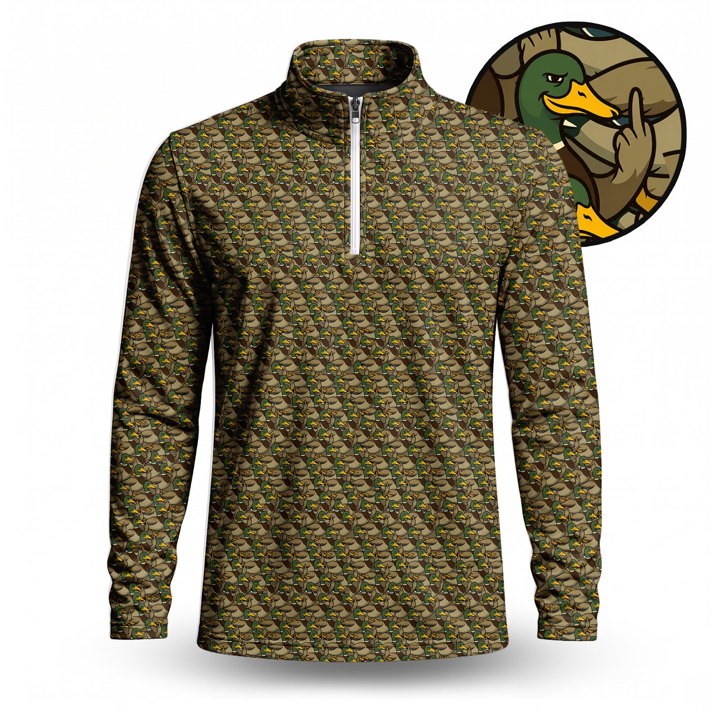 Let My Duck Do The Talking Men Quarter-zip Pullover