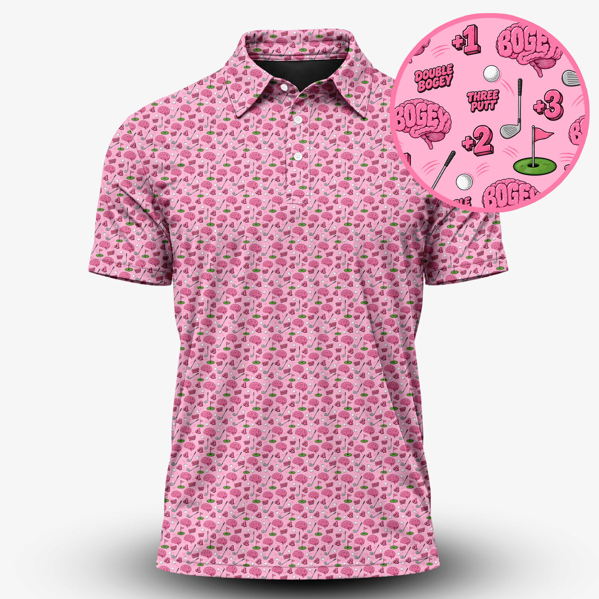 Bogey Brain Men Polo Shirt