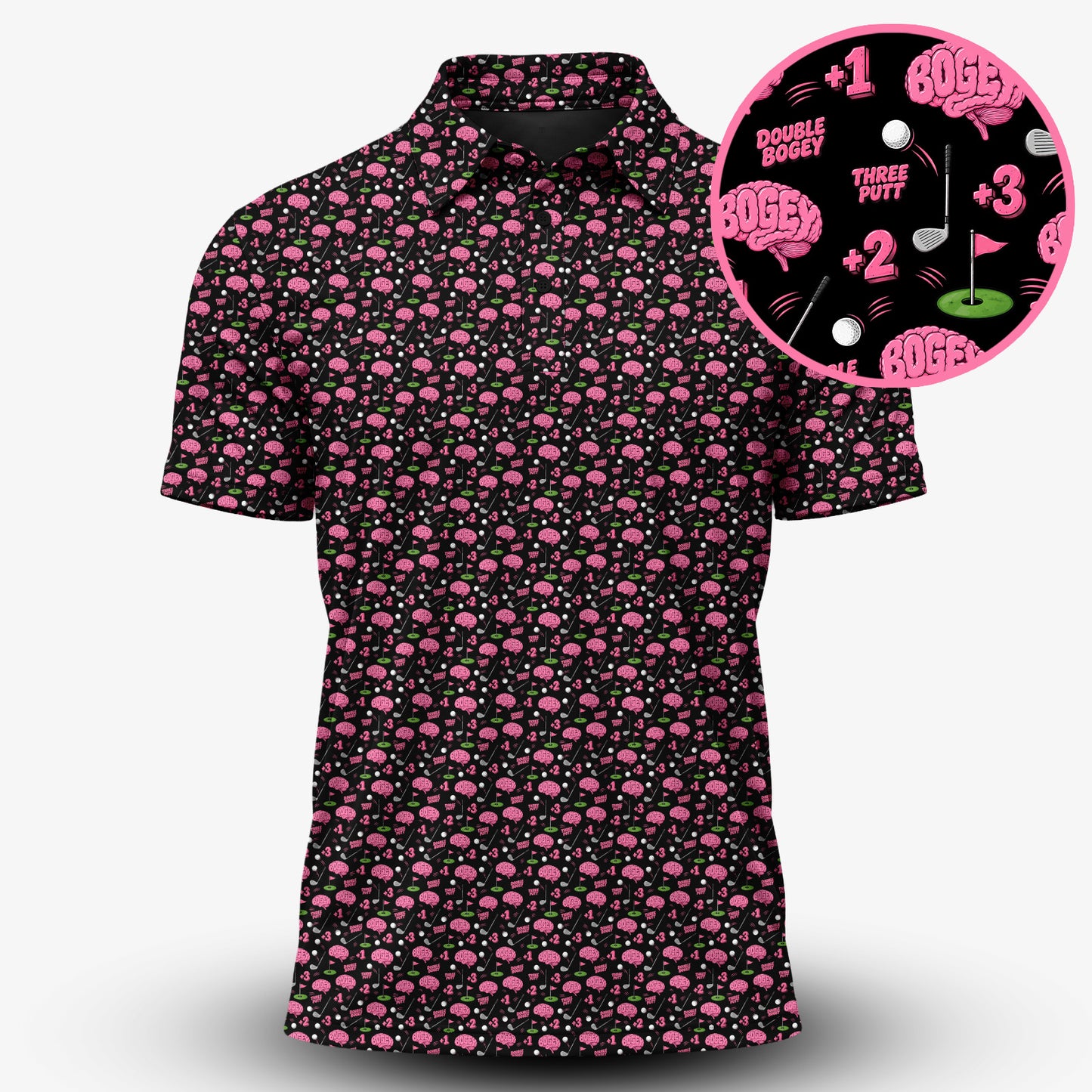 Bogey Brain Men Polo Shirt