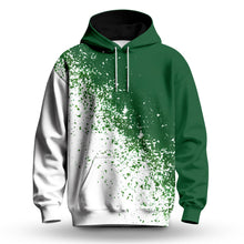 Green White Sport Men Hoodie