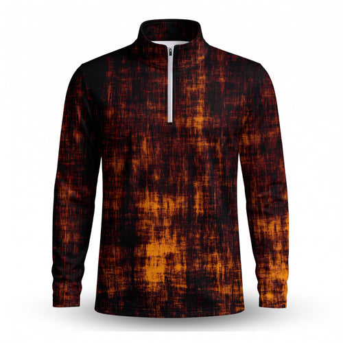 Light In Brown Men Quarter-zip Pullover