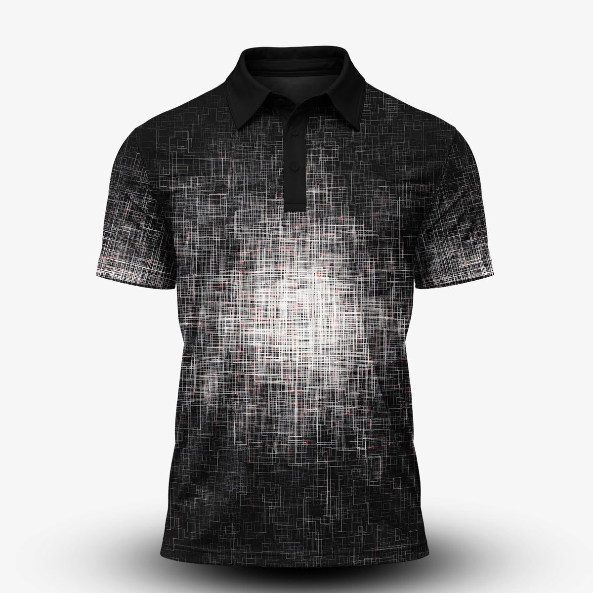 B&W Light In The Dark Men Polo Shirt