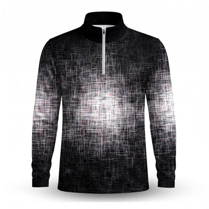 B&W Light In The Dark Men Quarter-zip Pullover