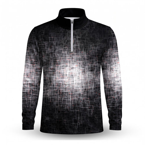 B&W Light In The Dark Men Quarter-zip Pullover