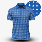 Fighter Jets Blue White Men Polo Shirt