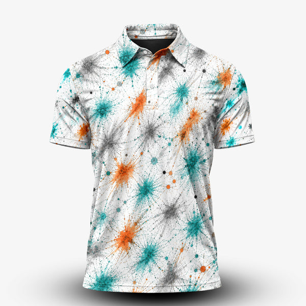 Color Dot Men Polo Shirt