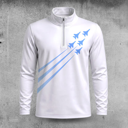 Fighter Jets Fight Men Quarter-zip Pullover