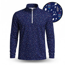 The Very Old Me Blue Men Quarter-zip Pullover