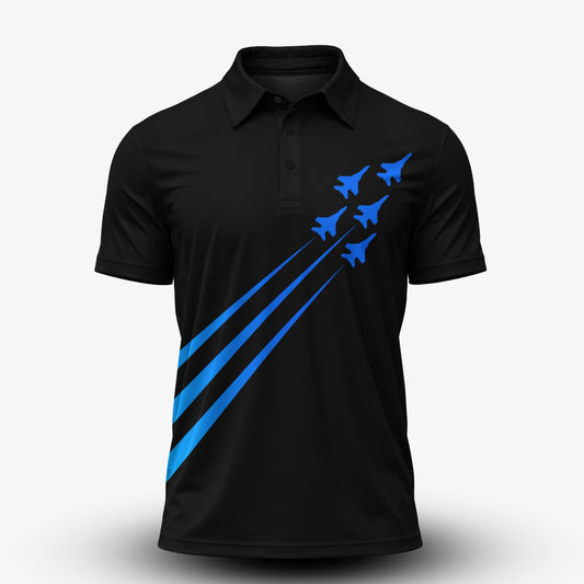 Fighter Jets Fight Men Polo Shit