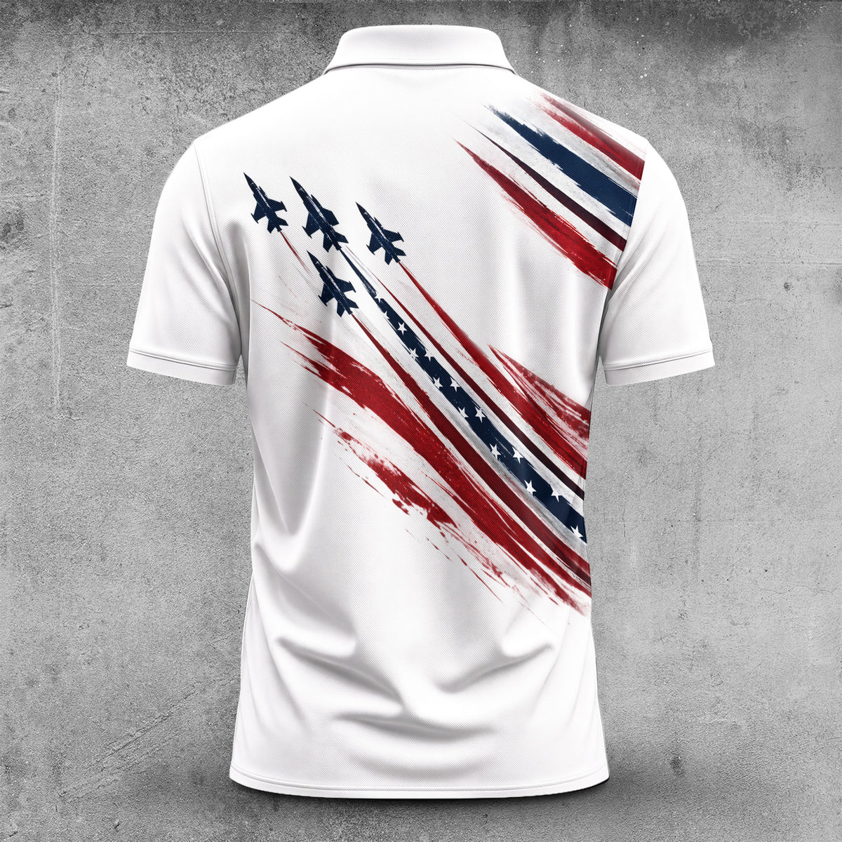 Fighter Jet USA Men Polo Shirt