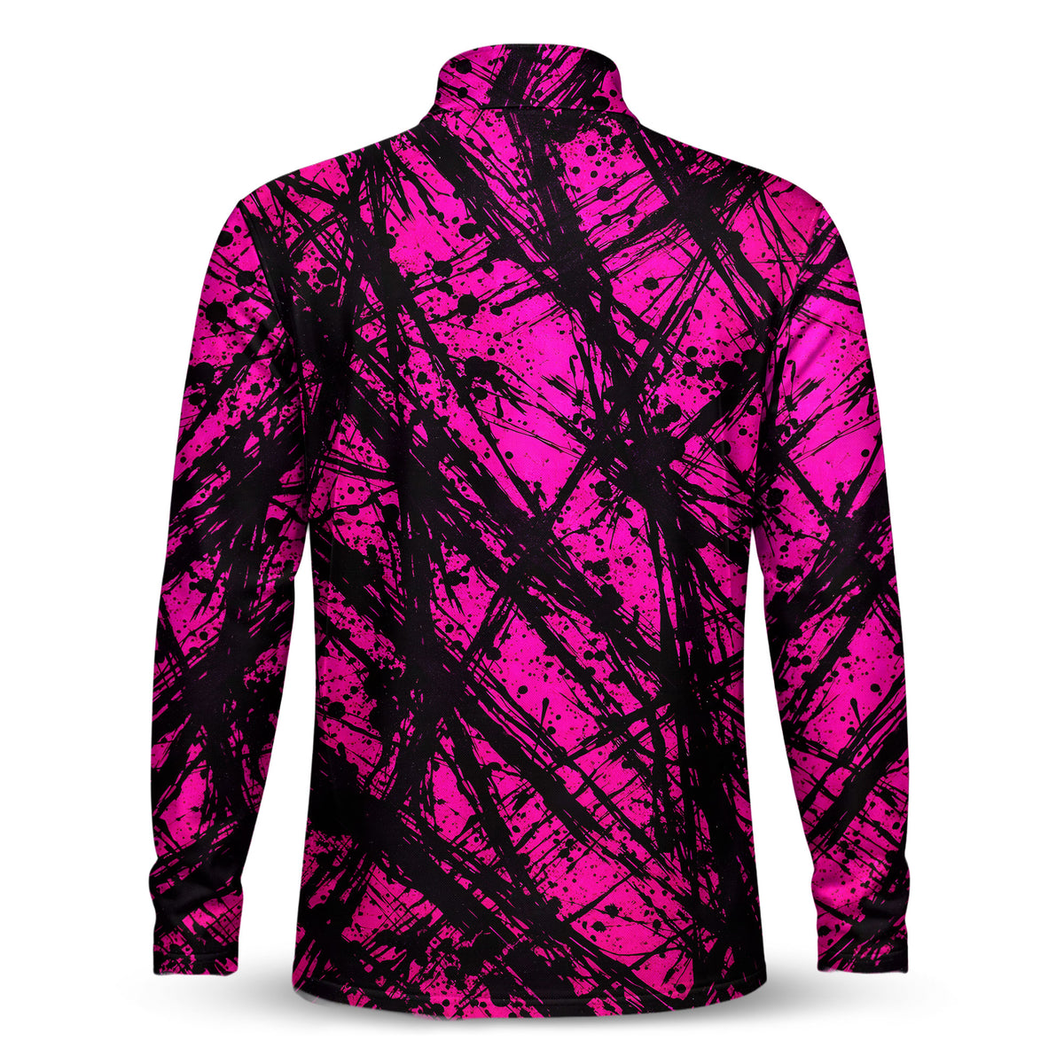 Loud Pink Black Men Quarter-zip Pullover