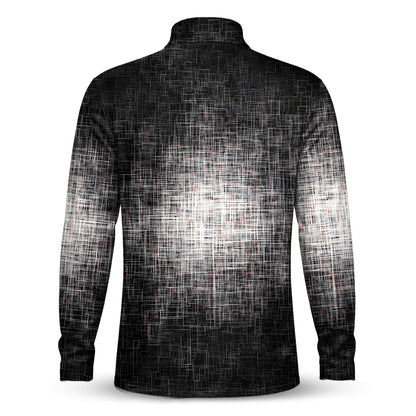 B&W Light In The Dark Men Quarter-zip Pullover