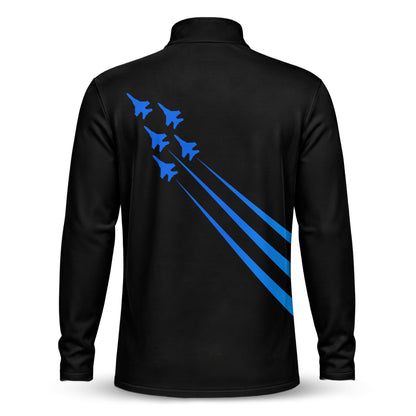 Fighter Jets Fight Men Quarter-zip Pullover