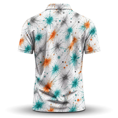 Color Dot Men Polo Shirt