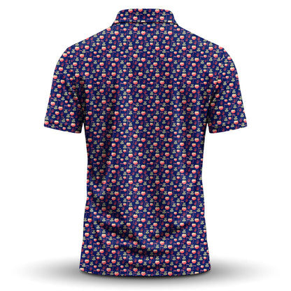 I Like Big Putts Pattern Men Polo Shirt