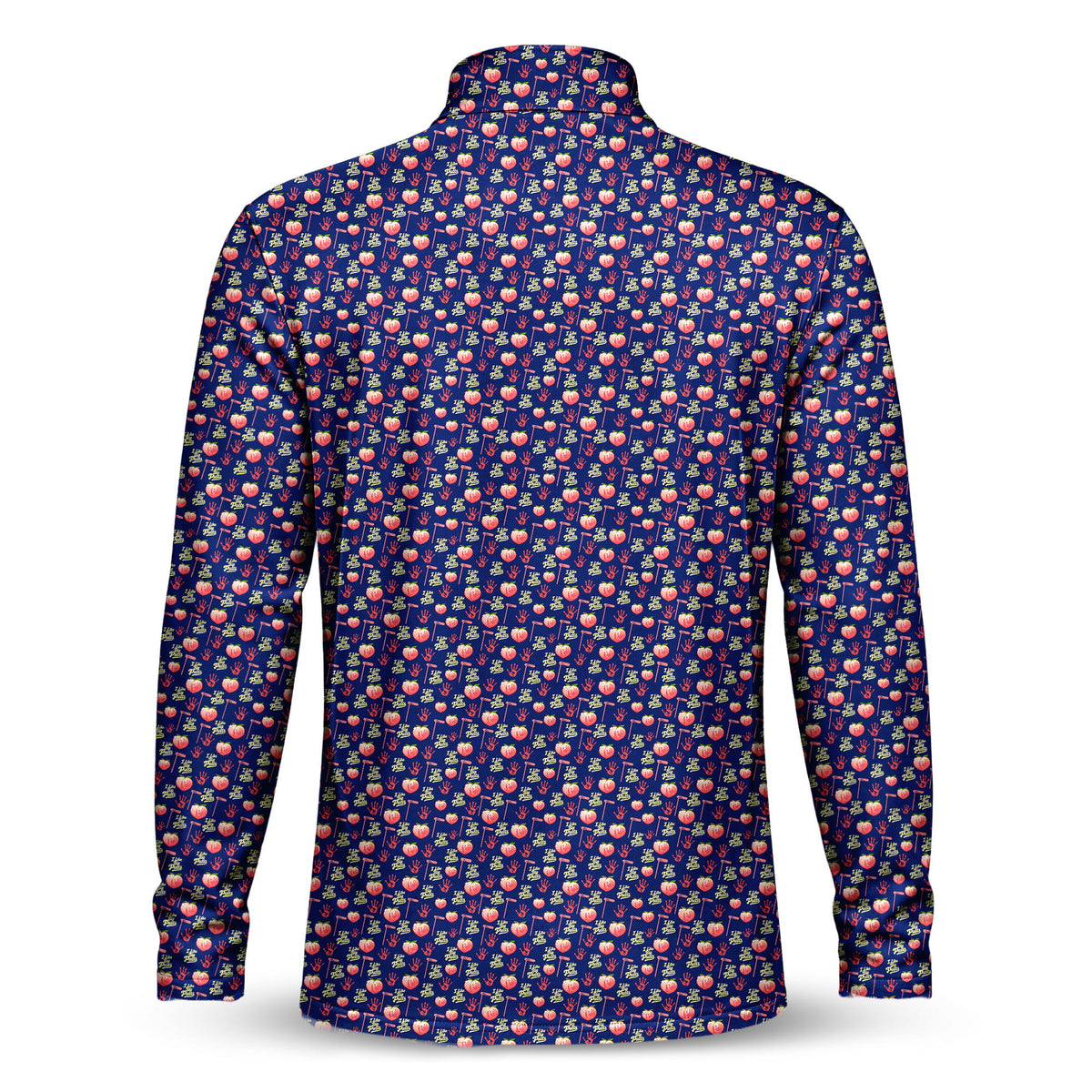 I Like Big Putts Pattern Men Quarter-zip Pullover