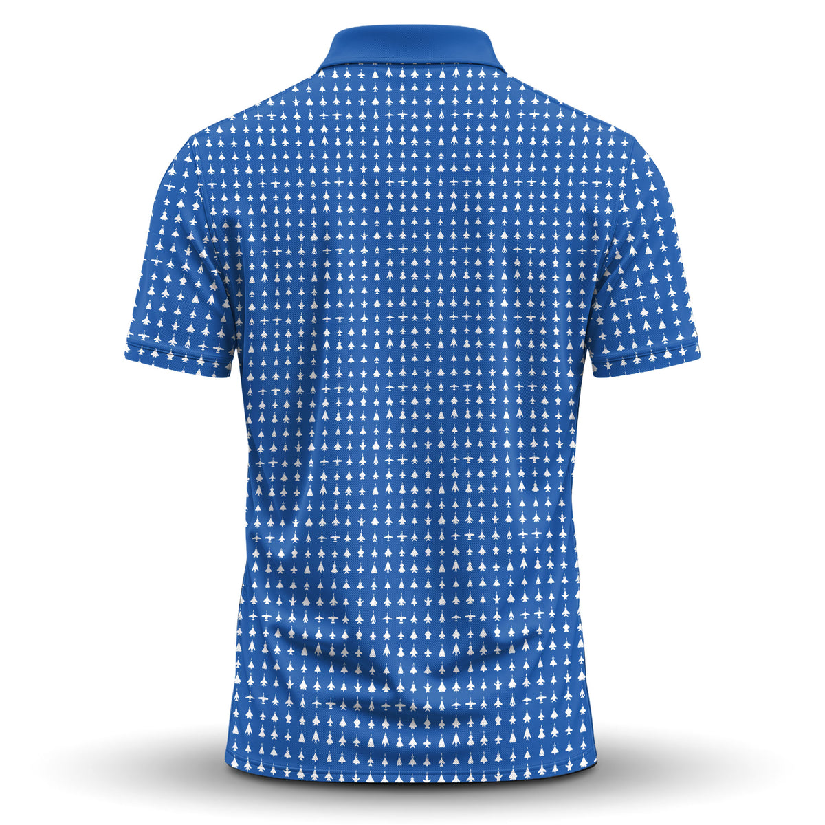 Fighter Jets Blue White Men Polo Shirt